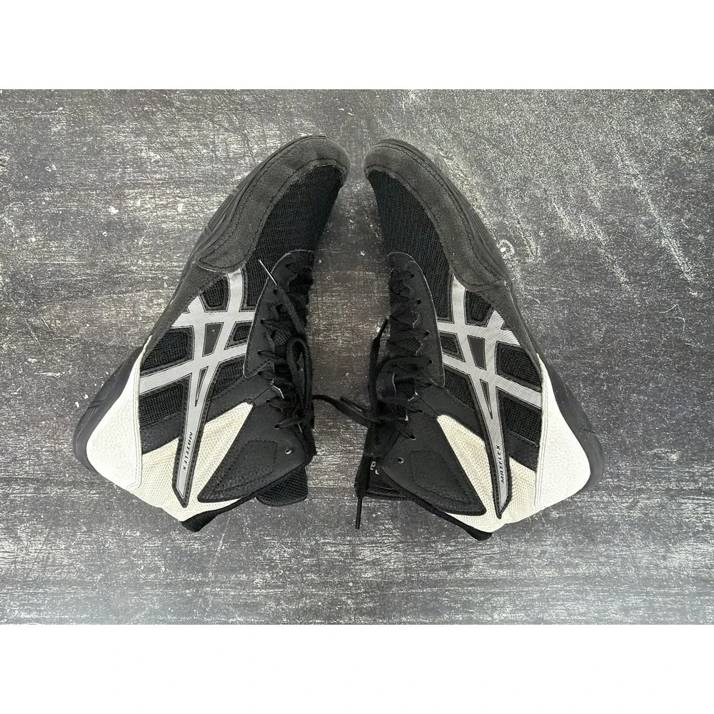 Asics Matflex 6 Mens Size 11 US Black Silver White Wrestling Shoes‎ 1081A021